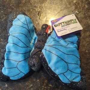 Blue Morphing Butterfly Plush